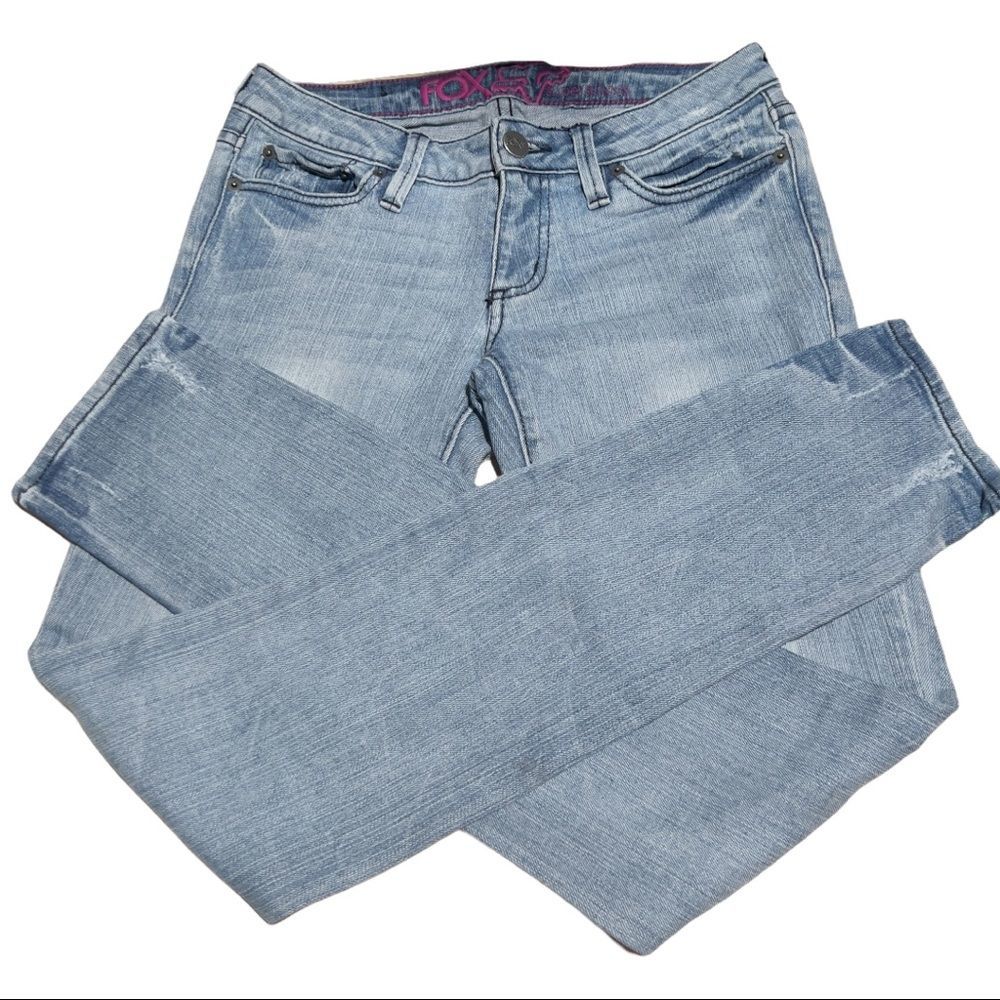 Fox Racing Super Skinny Distressed Jeans